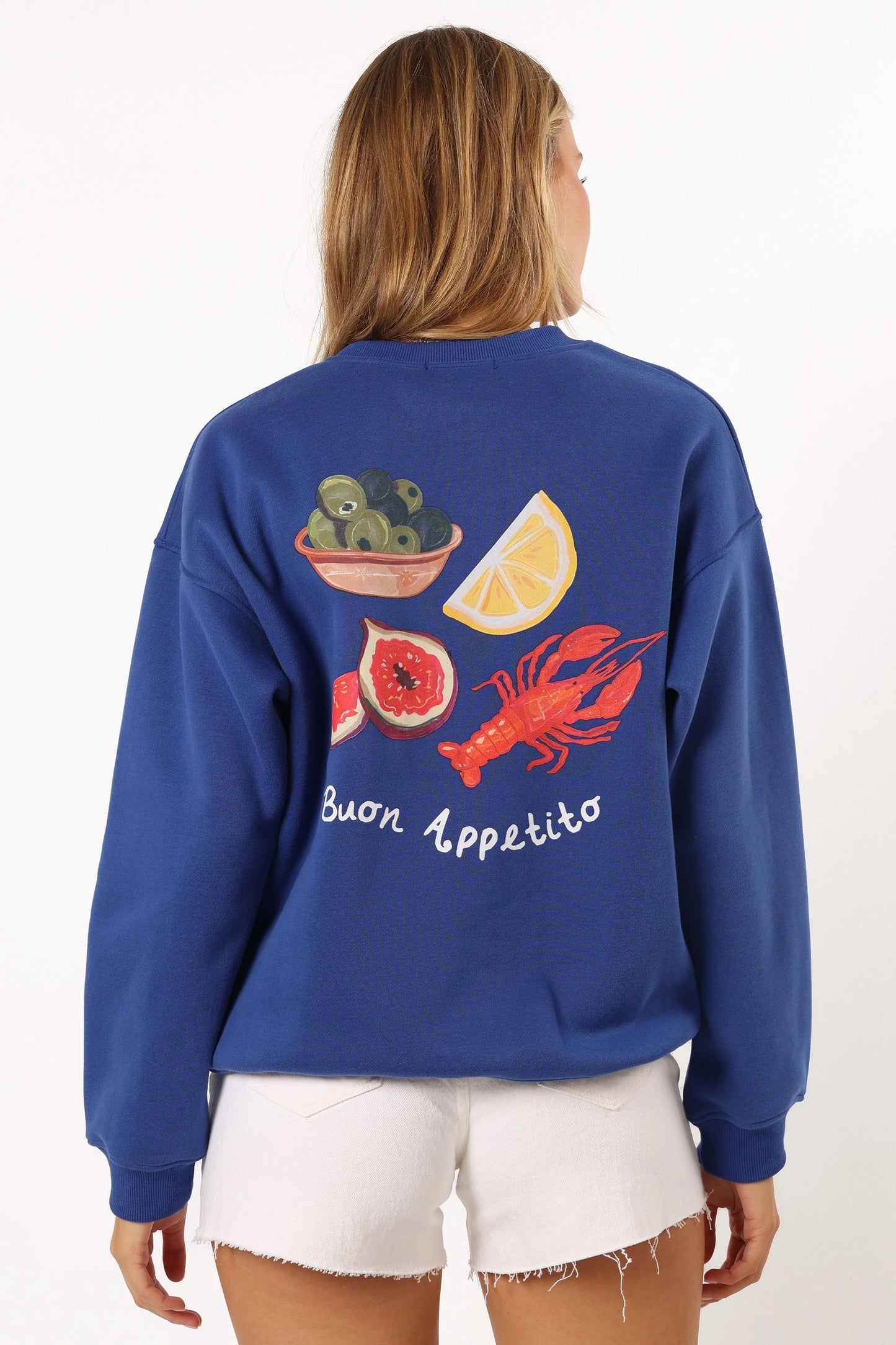 Buon Appetito Graphic Crewneck Sweatshirt