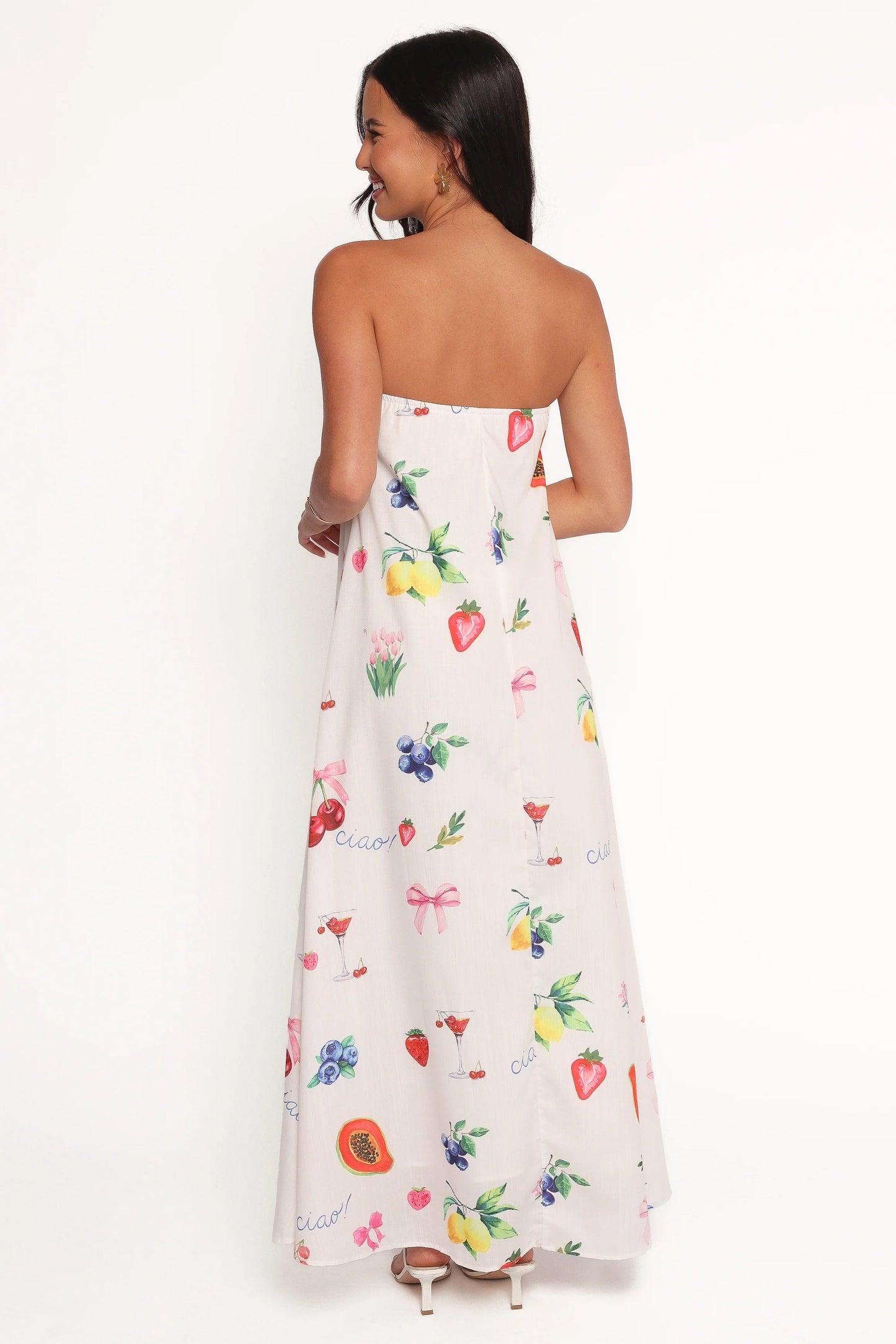 Ciao Bow Strapless Maxi Dress