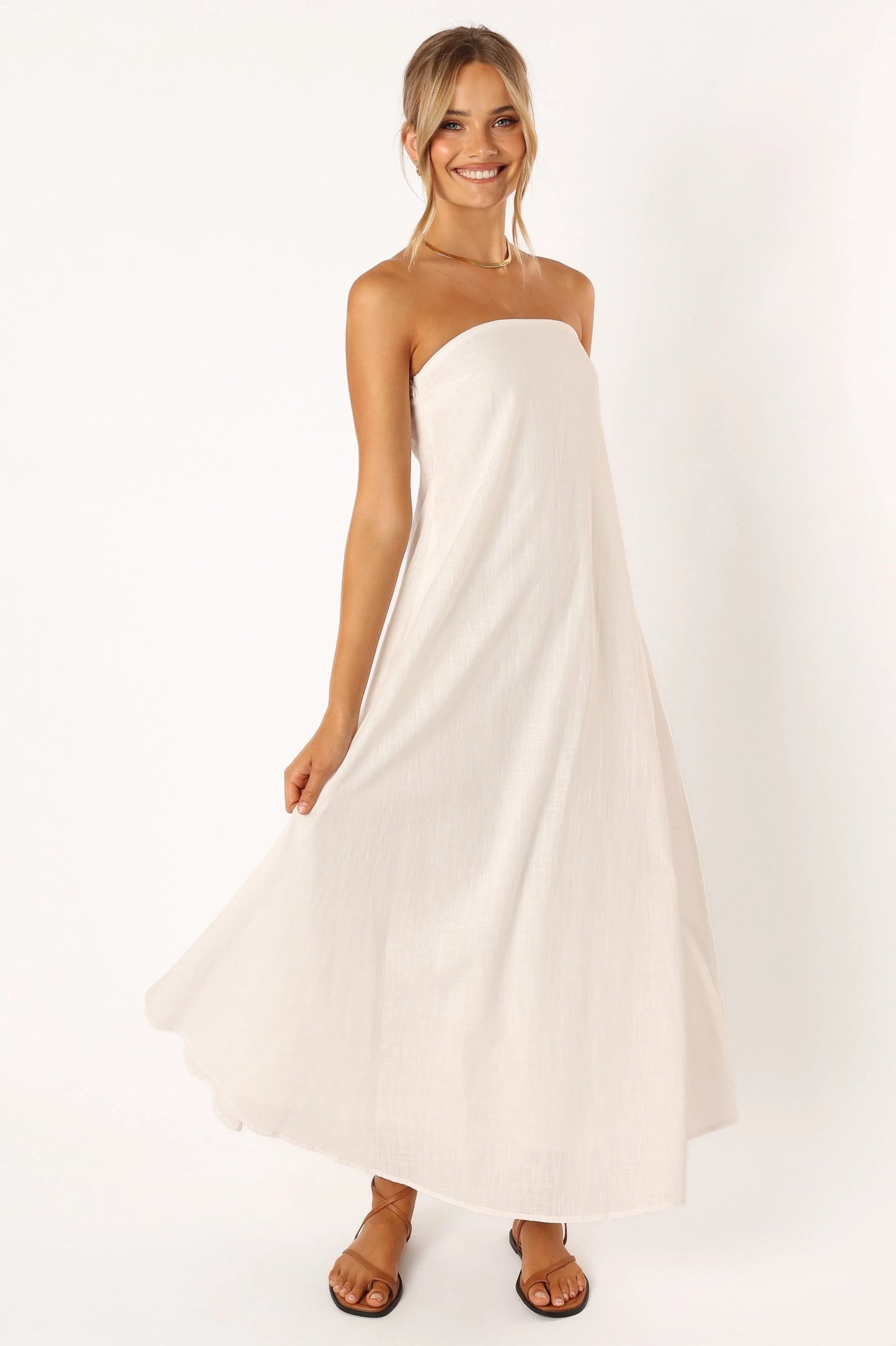 Ciao Bow Strapless Maxi Dress