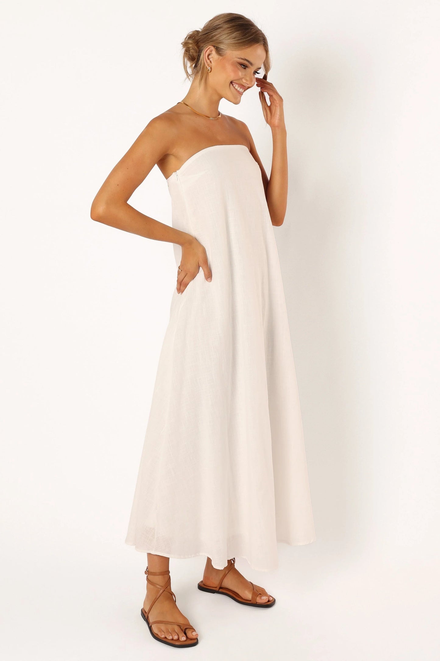 Ciao Bow Strapless Maxi Dress