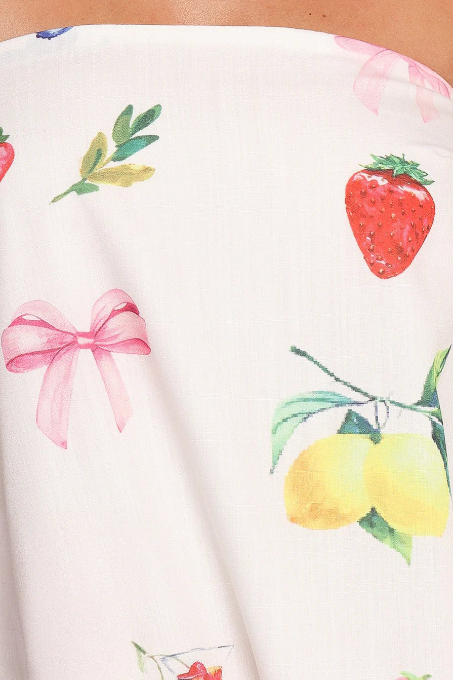Ciao Bow Strapless Maxi Dress