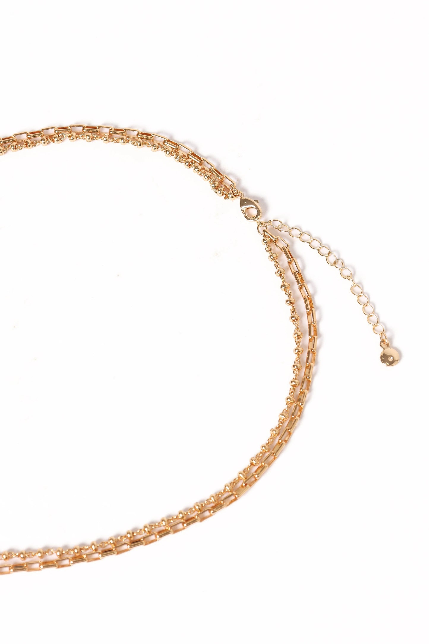 Layered Heart-Pendant Gold Necklace