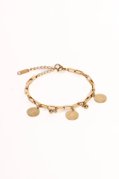 Amelie Coin-Charms Link Bracelet