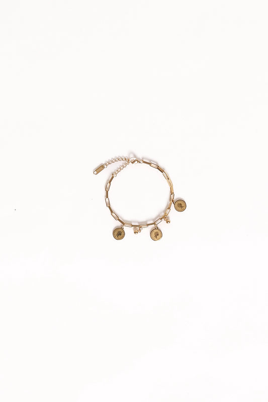 Amelie Coin-Charms Link Bracelet