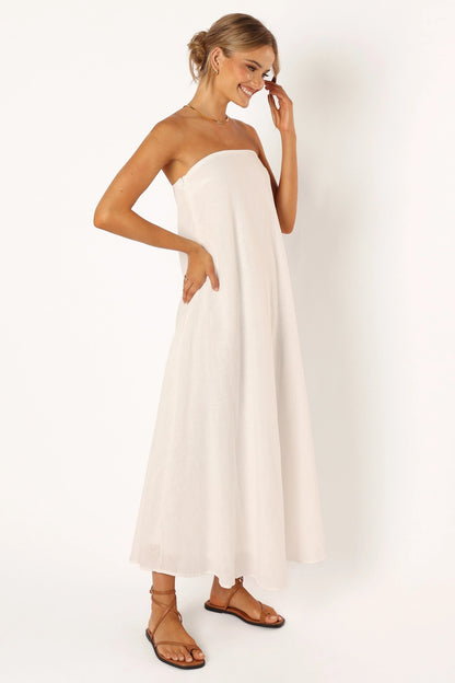 Ciao Bow Strapless Maxi Dress