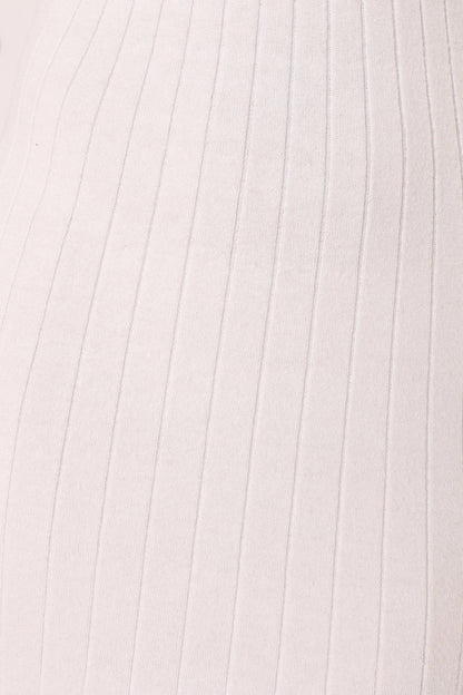 Twist-Knot High-Neck Long-Sleeve Midi Dress